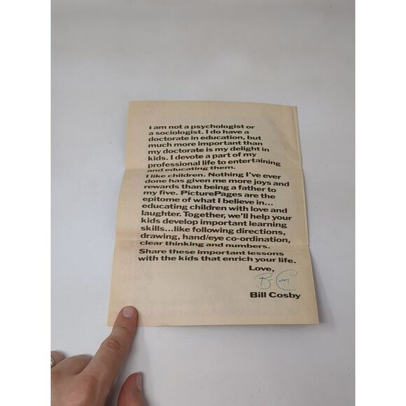 Bill Cosby's Picture Pages VHS Numbers Letters Other Early Tape With Booklet VTG - Picture 8 of 12